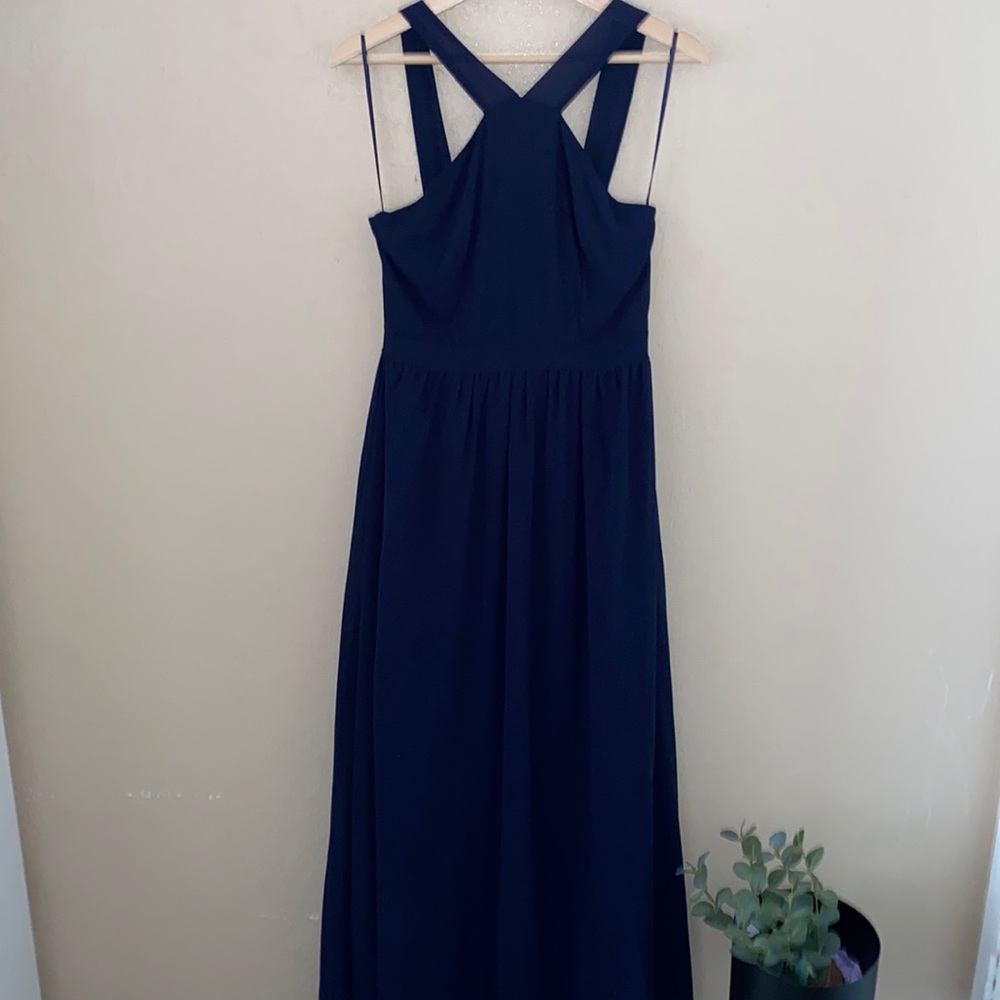 Air of Romance Navy Blue Maxi Dress